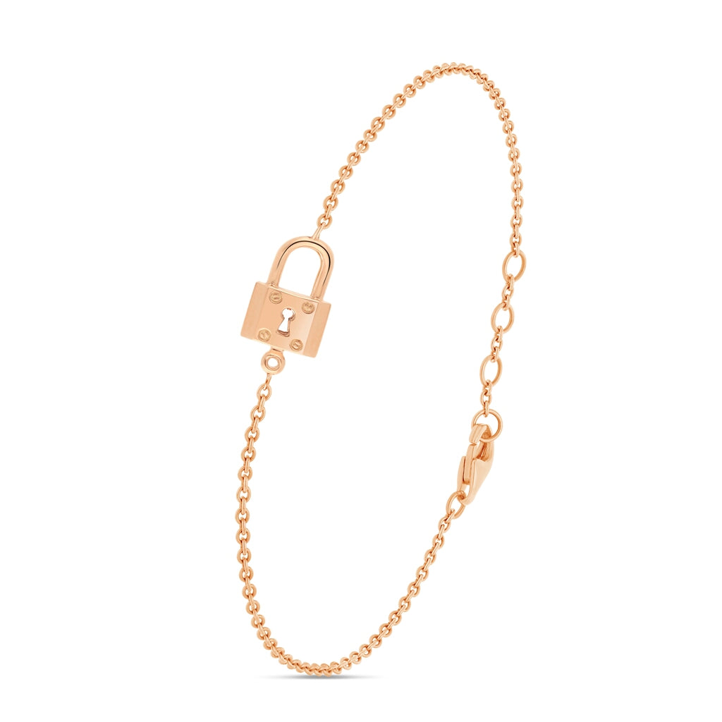 PULSERA DE CANDADO PEQUEÑO CON CADENA