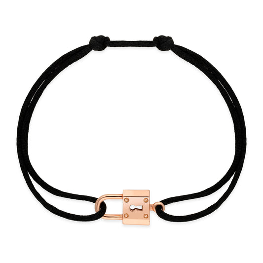 BRACELET CADENAS SUR CORDON MOYEN MODÈLE
