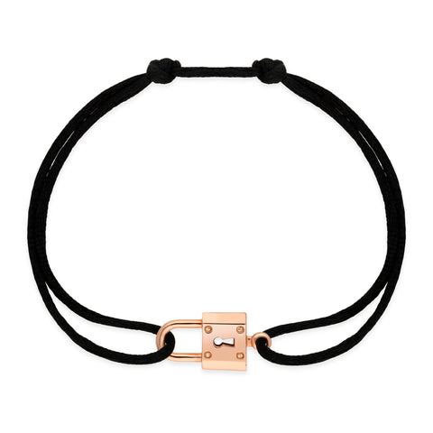 BRACELET CADENAS SUR CORDON MOYEN MODÈLE