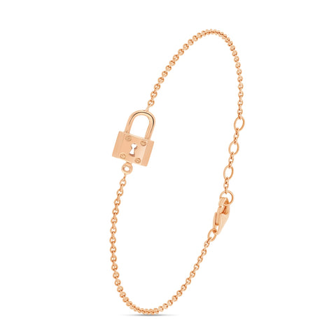 PULSERA DE CANDADO PEQUEÑO CON CADENA