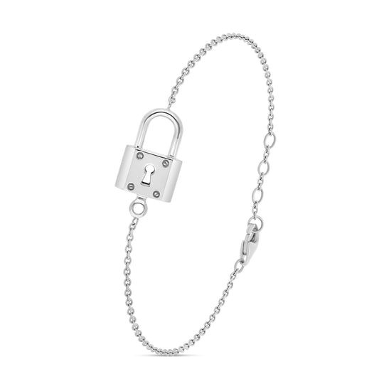 BRACELET CADENAS SUR CHAÎNE MOYEN MODÈLE