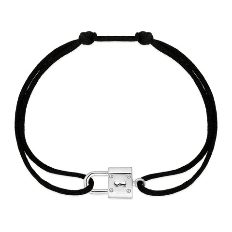 BRACELET CADENAS SUR CORDON MOYEN MODÈLE